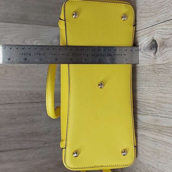 NWOT BOSTANTEN Yellow Handbag/ Purse/Crossbody - Picture 7 of 8